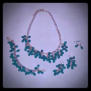 Necklace bracelet earring set